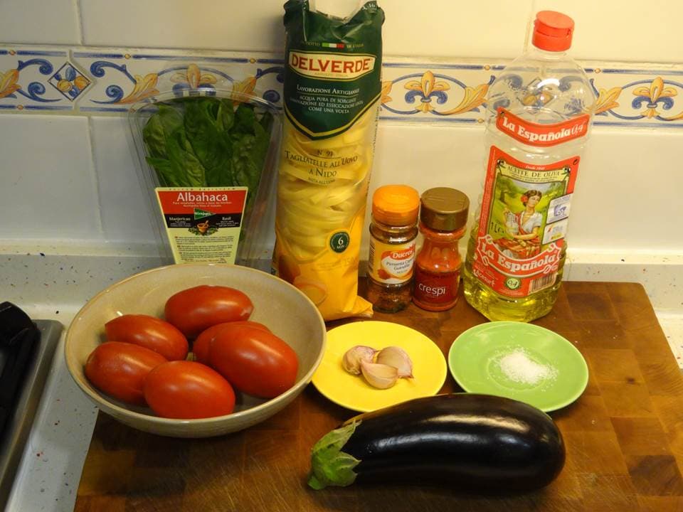 Tagliatelle alla norma