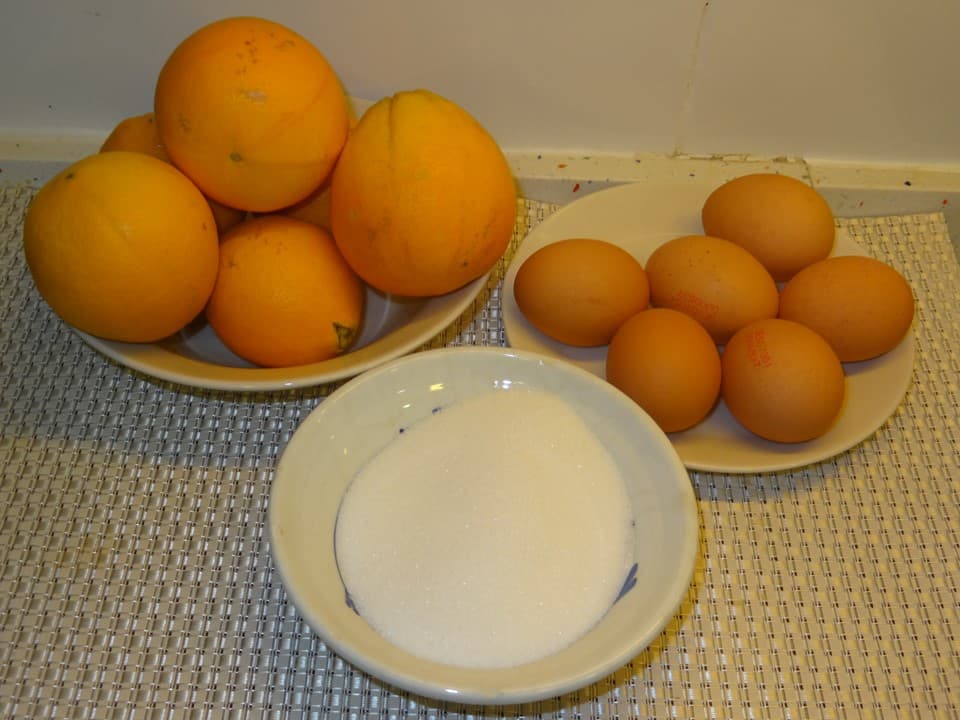 Flan de naranja