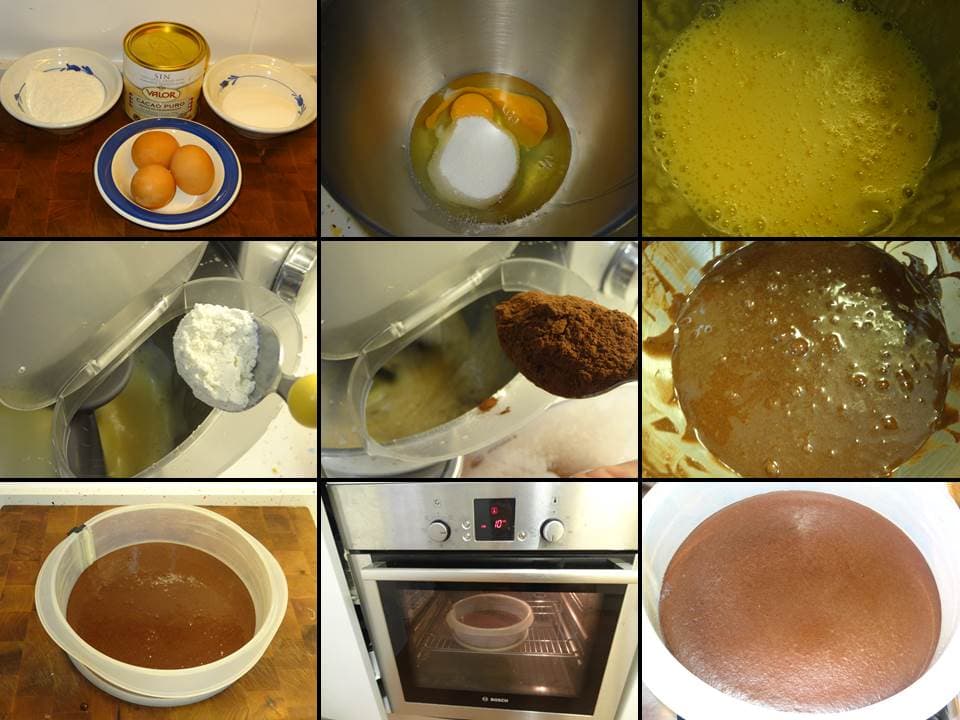 Tarta 3 chocolates