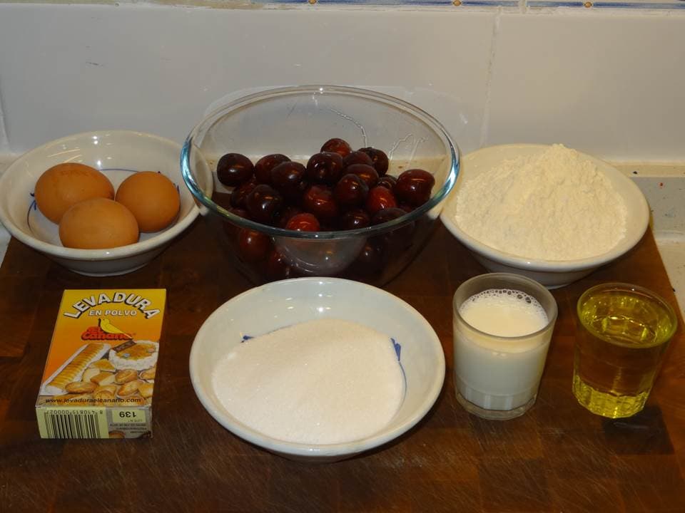 Bizcocho de cerezas