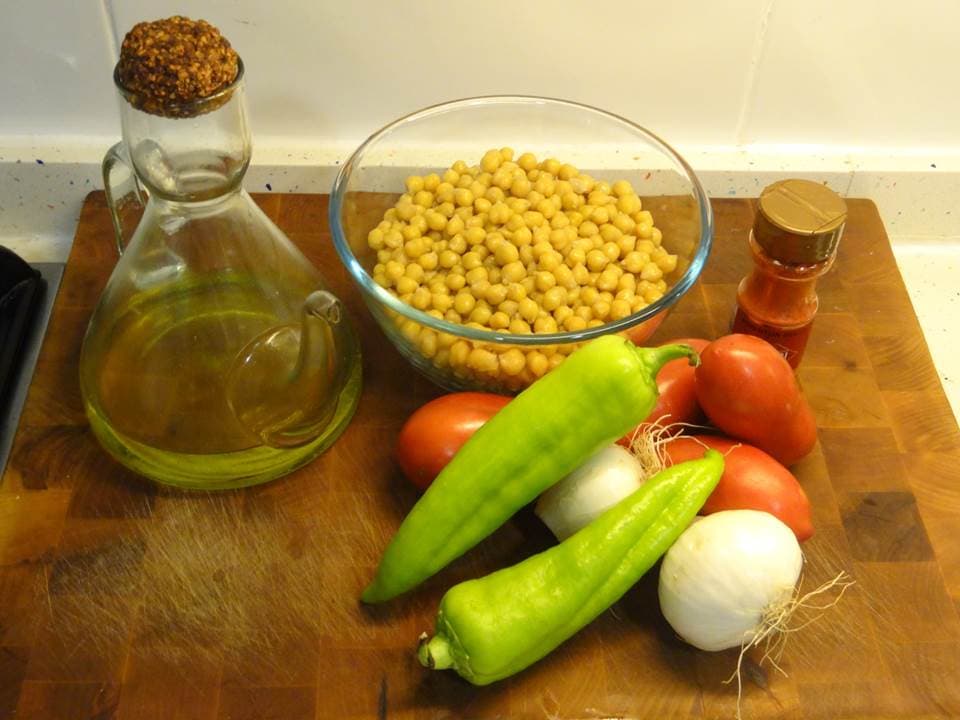 Garbanzos con trempó