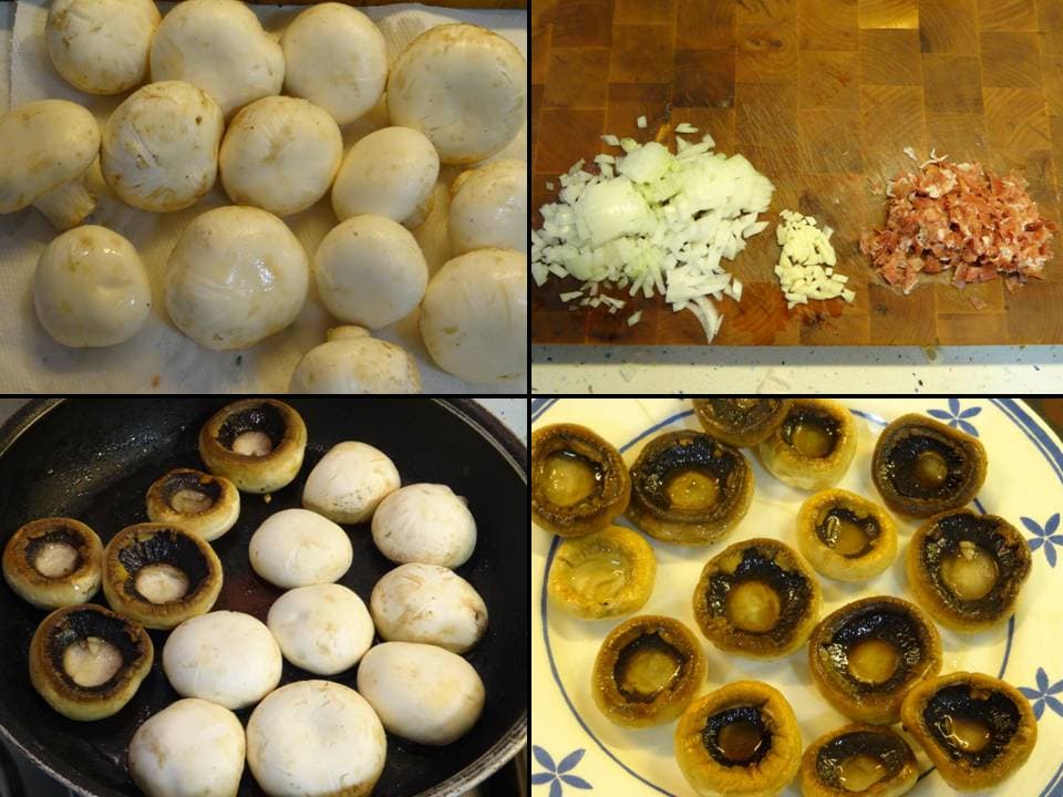 Champiñones rellenos