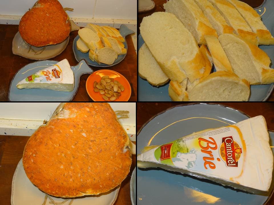 Montaditos de brie y sobrasada