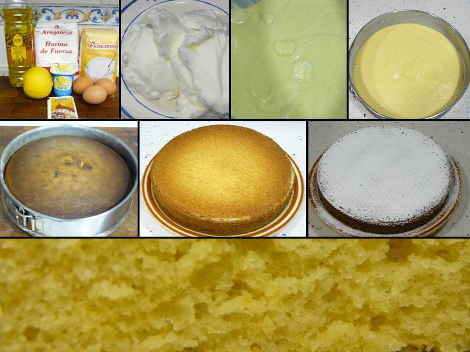 Bizcocho de yogur de limón