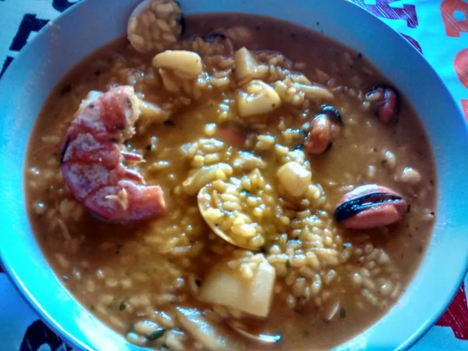 Foto de Paquita Borrás para Arroz caldoso de mariscos al estilo “trébol”