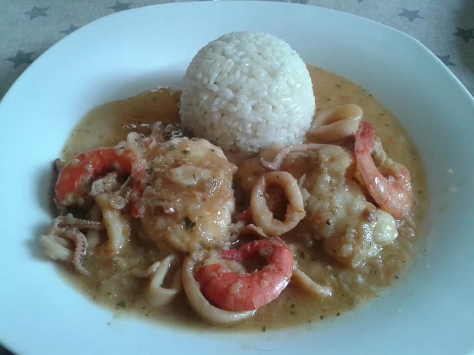 Foto de Pilar Pieras Guasp para Rape con gambas y calamar